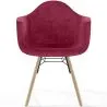 Silla de Comedor de Terciopelo - Diseño Escandinavo y Patas de Madera - Nordika image 7
