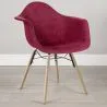 Silla de Comedor de Terciopelo - Diseño Escandinavo y Patas de Madera - Nordika image 7