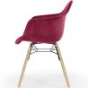 Silla de Comedor de Terciopelo - Diseño Escandinavo y Patas de Madera - Nordika image 7