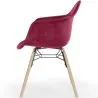 Silla de Comedor de Terciopelo - Diseño Escandinavo y Patas de Madera - Nordika image 7