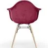 Silla de Comedor de Terciopelo - Diseño Escandinavo y Patas de Madera - Nordika image 7