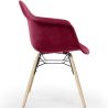 Silla de Comedor de Terciopelo - Diseño Escandinavo y Patas de Madera - Nordika image 7