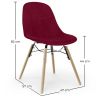 Silla de Comedor de Terciopelo - Diseño Escandinavo y Patas de Madera - Skögur image 7