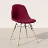 Silla de Comedor de Terciopelo - Diseño Escandinavo y Patas de Madera - Skögur image 7