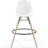 Taburete de Bar de Terciopelo - Diseño Escandinavo y Patas de Madera - Skögur image 7