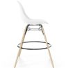 Taburete de Bar de Terciopelo - Diseño Escandinavo y Patas de Madera - Skögur image 7