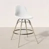 Taburete de Bar de Terciopelo - Diseño Escandinavo y Patas de Madera - Skögur image 7