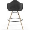 Taburete de Bar de Terciopelo - Diseño Escandinavo y Patas de Madera - Nordika image 7