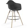 Taburete de Bar de Terciopelo - Diseño Escandinavo y Patas de Madera - Nordika image 7