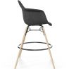 Taburete de Bar de Terciopelo - Diseño Escandinavo y Patas de Madera - Nordika image 7