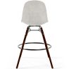 Taburete de Bar de Terciopelo - Diseño Escandinavo y Patas de Madera Oscura - Skögur image 7