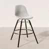 Taburete de Bar de Terciopelo - Diseño Escandinavo y Patas de Madera Oscura - Skögur image 7