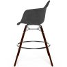 Taburete de Bar de Terciopelo - Diseño Escandinavo y Patas de Madera Oscura - Nordika image 7