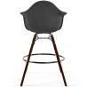 Taburete de Bar de Terciopelo - Diseño Escandinavo y Patas de Madera Oscura - Nordika image 7