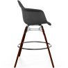 Taburete de Bar de Terciopelo - Diseño Escandinavo y Patas de Madera Oscura - Nordika image 7