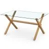 Mesa de Comedor Rectangular - Diseño Escandinavo -  6 Comensales - Tesfa image 7