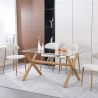Mesa de Comedor Rectangular - Diseño Escandinavo -  6 Comensales - Tesfa image 7