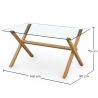 Mesa de Comedor Rectangular - Diseño Escandinavo -  6 Comensales - Tesfa image 7