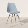Silla de Comedor con Cojín - Diseño Escandinavo y Patas de Madera - Skögur image 7
