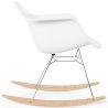 Silla Mecedora - Diseño Escandinavo - Patas de Madera y Metal - Nordika image 7
