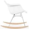 Silla Mecedora - Diseño Escandinavo - Patas de Madera y Metal - Nordika image 7