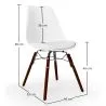 Silla de Comedor con Cojín - Diseño Escandinavo y Patas de Madera oscura - Skögur image 7