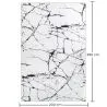 Alfombra Grande de Diseño Moderno Efecto Marmol - (290x200 cm) - Calico image 7