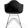 Silla de Comedor - Diseño Escandinavo y Patas negras de Metal - Nordika image 7