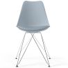 Silla de Comedor con cojín - Diseño Escandinavo y Patas de Metal negro - Skögur image 7