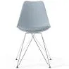 Silla de Comedor con cojín - Diseño Escandinavo y Patas de Metal - Skögur image 7