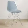 Silla de Comedor con cojín - Diseño Escandinavo y Patas de Metal - Skögur image 7