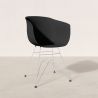 Silla de Comedor - Diseño Escandinavo - Patas Cromadas - Polin image 7