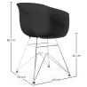 Silla de Comedor - Diseño Escandinavo - Patas Cromadas - Polin image 7