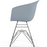 Silla de Comedor - Diseño Escandinavo - Patas Negras - Polin image 7