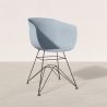 Silla de Comedor - Diseño Escandinavo - Patas Negras - Polin image 7