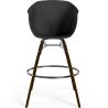Taburete de Bar - Diseño Escandinavo - Patas Madera Oscura - Pirela image 7