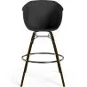 Taburete de Bar - Diseño Escandinavo - Patas Madera Oscura - Pirela image 7