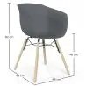 Silla de Comedor - Diseño Escandinavo - Patas Madera Natural - Polin image 7