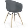 Silla de Comedor - Diseño Escandinavo - Patas Madera Natural - Polin image 7