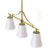 Lámpara Colgante de Techo en Metal Dorado Envejecido con 3 Pantallas - Bubles image 7