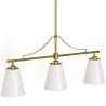 Lámpara Colgante de Techo en Metal Dorado Envejecido con 3 Pantallas - Bubles image 7