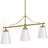 Lámpara Colgante de Techo en Metal Dorado Envejecido con 3 Pantallas - Bubles image 7