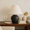 Lámpara de Mesa Vintage - Base de Cerámica y Pantalla de Tela - Luno image 7