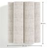 Aplique de pared con pantalla de tela y estructura dorada envejecida - Treya image 7