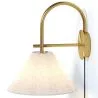 Aplique de Pared Dorado Vintage con Enchufe e Interruptor - Boly image 7