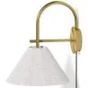 Aplique de Pared Dorado Vintage con Enchufe e Interruptor - Boly image 7