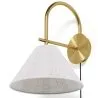 Aplique de Pared Dorado Vintage con Enchufe e Interruptor - Boly image 7