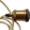 Cable lámpara colgante en dorado envejecido con altura ajustable - Berrey image 7