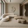 Alfombra Grande de Diseño Contemporáneo y Moderno - Beige (300x400 cm) - Harbor image 7
