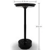 Lámpara de mesa LED portátil - recargable por USB - Yurea image 7